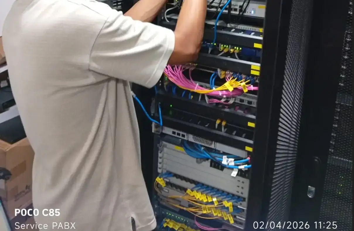 Pasang IP PBX 2 Migrasi Panasonic KX-TDA200 ke Dinstar UC200 - Arsitektur Jaringan